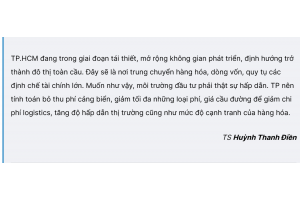 Giảm gánh nặng phí cho doanh nghiệp logistics TP.HCM