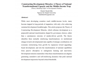 Constructing Development Miracles: A Theory of National Transformational Capacity and the Middle-Inc