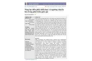 Năng lực điều phối chiến lược và ngưỡng chuyển hóa trong phát triển quốc gia