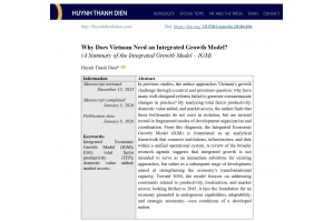 Why Does Vietnam Need an Integrated Growth Model?