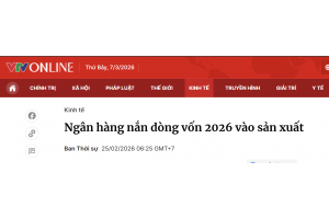Ngân hàng nắn dòng vốn 2026 vào sản xuất