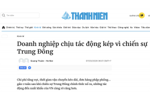 Doanh nghiệp chịu tác động kép vì chiến sự Trung Đông