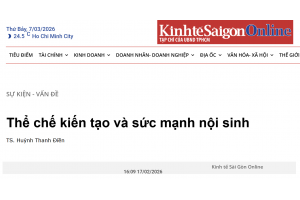 Thể chế kiến tạo và sức mạnh nội sinh: Hành trình phát triển Việt Nam bền vững