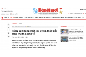 Nâng cao năng suất lao động, thúc đẩy tăng trưởng kinh tế