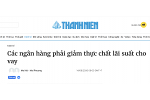 Các ngân hàng phải giảm thực chất lãi suất cho vay