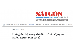 Không đạt kỳ vọng khi đầu tư bất động sản: Nhiều người bán cắt lỗ