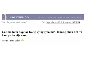 Các mô hình hợp tác trong kỷ nguyên mới: Khung phân tích và hàm ý cho việt nam